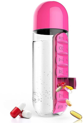 

FullHouz 7-day PillBottlePink1 Pill Box(Pink)
