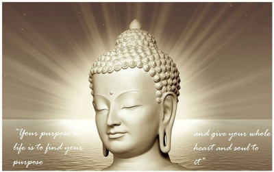 

God Buddha Poster for room Paper Print(12 inch X 18 inch, Rolled)
