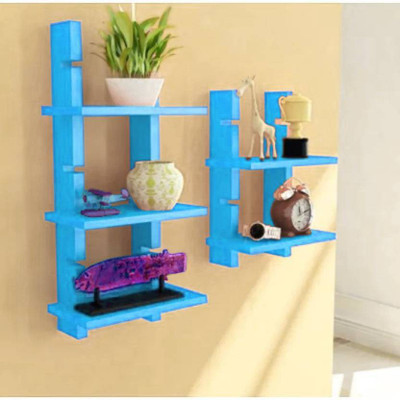 

Decorasia Beautiful Design MDF Wall Shelf(Number of Shelves - 5, Blue)