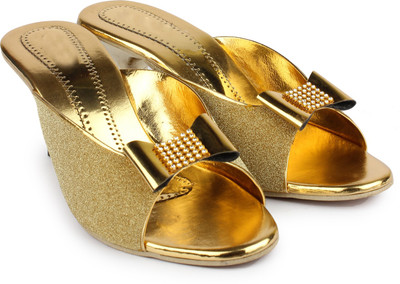 

Bonzer Women Gold Heels