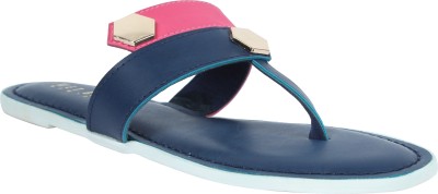 Wet Blue Women Flats(Blue , 4)