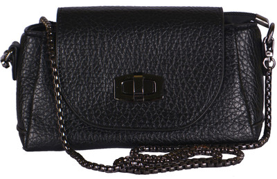 

Busta Women Evening/Party Blue Leatherette Sling Bag