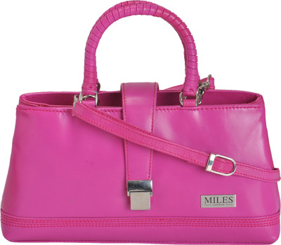 

Miles London Girls Casual Pink Genuine Leather Sling Bag