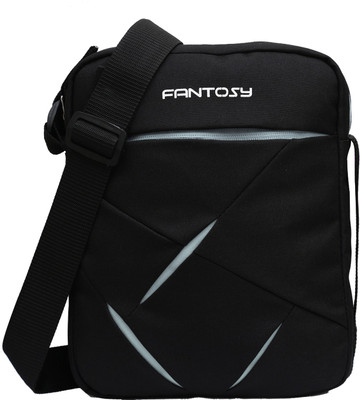 

Fantosy Men & Women Casual Black Polyester Sling Bag