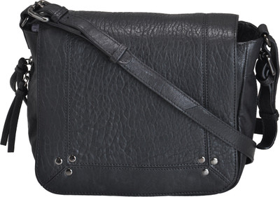 

Miles London Women Casual Black Genuine Leather Sling Bag