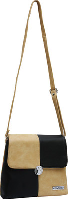 

Fantosy Women Casual Beige Leatherette Sling Bag