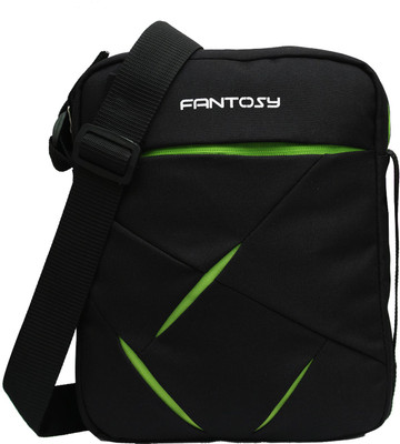 

Fantosy Men Casual Black Polyester Sling Bag