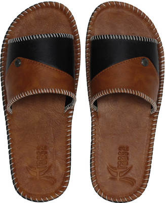 

Kraasa Slippers, Tan::black