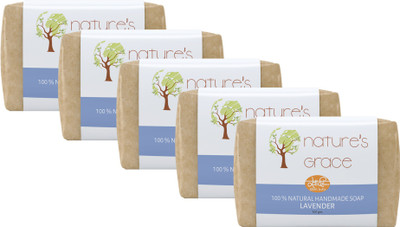 

Nature's Grace Handmade Lavender Soap (Pack of 5)(500 g, Pack of 5)