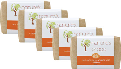 

Nature's Grace Handmade Saffron Soap (Pack of 5)(500 g, Pack of 5)