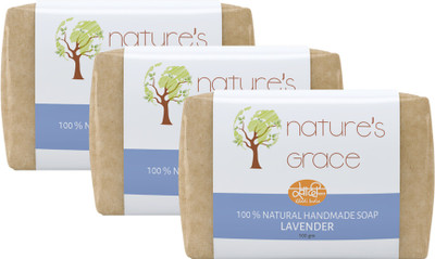 

Nature's Grace Handmade Lavender Soap (Pack of 3)(300 g, Pack of 3)