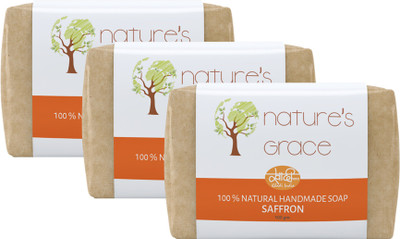 

Nature's Grace Handmade Saffron Soap (Pack of 3)(300 g, Pack of 3)