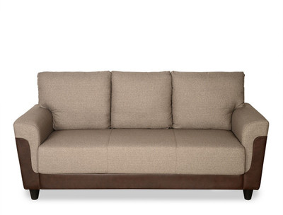 

@home by Nilkamal Fabric 3 Seater Sofa(Finish Color - Brown)