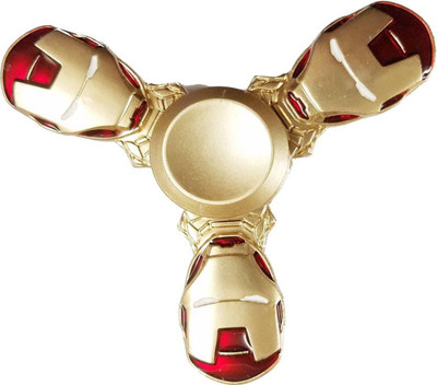 

Sanyal Avengers Iron Man 3 Faces Metal Hand Spinner Fidget Golden Red(Multicolor)