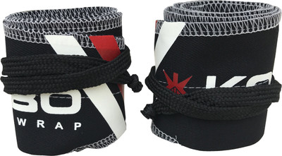 

Kobo Power Weight Lifting Wrist Strength Wraps Bandages (Imported) Wrist Support(Black