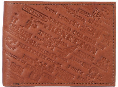 

United Colors of Benetton Men Brown Genuine Leather Wallet(6 Card Slots)