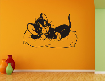 

Wall Guru  Wall Sticker For Living Room Sticker(Pack of 1, Black
