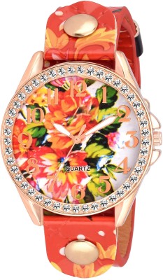 COSMIC XYZ-RED WHITE FLORAL PARTY WEAR Watch  - For Women   Watches  (COSMIC)