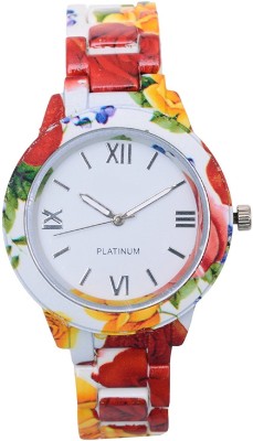 Zillion Multi-Color Floral Print Ceramic Watch  - For Women   Watches  (Zillion)