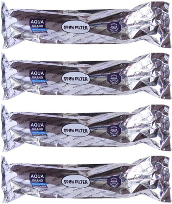 

BalRama 4pc 10inch Spun Candle Prefilter Inline PP Spun Sand Dust Dirt Remove Filter 5 Micron for Aqua Grand RO UV UF Water Purifiers Solid Filter Cartridge(5, Pack of 4)