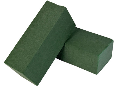 

Vardhman Floral foam Bricks used in natural,dry & artificial flower arrangment , 2 Per Package, each size 23 x 10 x 8 cm