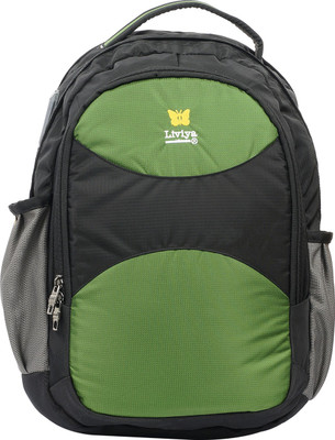 

Liviya SB-1176 35 L Backpack(Black, Green)