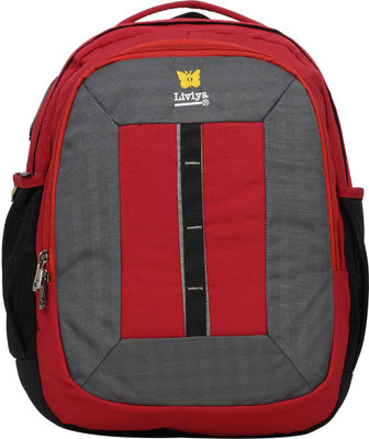 

Liviya SB-1002 22 L Backpack(Multicolor), Grey;red