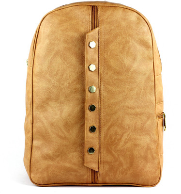 

Ramposh Women Rexine Stylish Beige Backpack Laptop Bag 15 L Backpack(Beige)