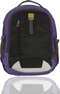

Liviya SB-1182 37 L Backpack(Black, Purple)