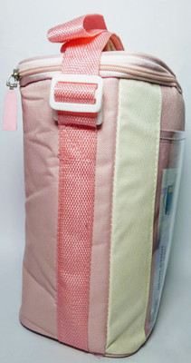 

Must Visit White and Pink lunch box bag with foil inside Waterproof Lunch Bag(Pink, 10 L)