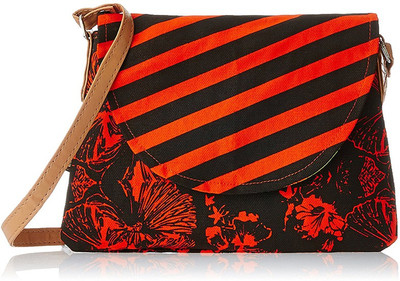 Kanvas Katha KKPUS013O Shoulder Bag(Orange, 5 inch)