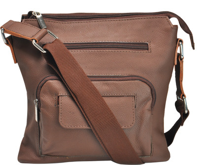 

LeCobbs BAG-004 Sling Bag(Brown, 10 inch)