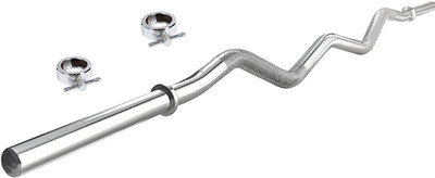 

Sporto Fitness 3 feet curl Weight Lifting Bar(Silver), Other