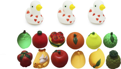 

GLOOVIT Fruits::Baby Duck Bath Toy(Multicolor)