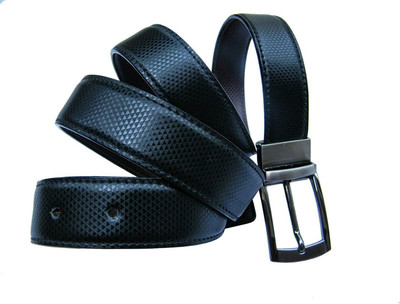 

Cyclone Men Casual Black Genuine Leather Reversible Belt