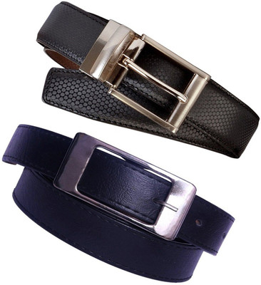 

Cyclone Men Casual Black Genuine Leather Reversible Belt