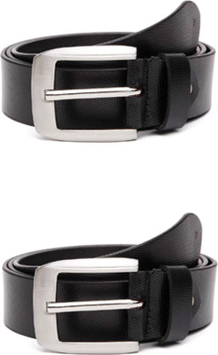 

Lee Topper Men Casual, Evening, Formal, Party Black Artificial Leather Belt