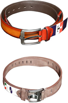 

Lee Topper Men Casual, Evening, Formal, Party Black, Brown Artificial Leather Belt