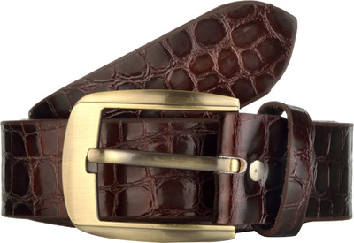 

Exotique Men Casual Brown Genuine Leather Belt