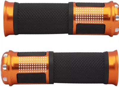 

RIDE CRAFTERS Orange Bike Handle Grip For Universal For Bike Universal For Bike(Pack of 2)