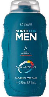 

Oriflame Sweden North For Men Unlimited - Hair,Body & Face Wash(250 ml)