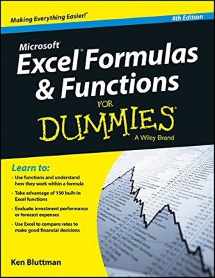 Microsoft Excel Formulas & Functions for Dummies, 4ed(English, Paperback, Bluttman Ken)