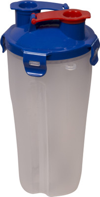 

S-MAX New Protein Shaker Hydra Cup Dual Shaker Sports Water Bottle 800 ml Shaker(Pack of 1, Blue)