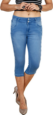 FCK-3 Women Light Blue Capri