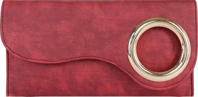 

Le Cuero Casual Maroon Clutch