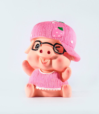 

NOROC Pig Piggy Bank Coin Bank(Pink)