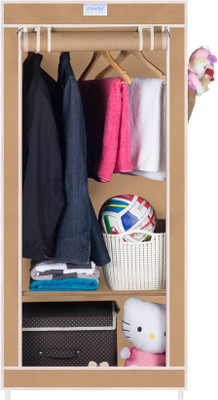 

CbeeSo Carbon Steel Collapsible Wardrobe(Finish Color - Dark Beige)