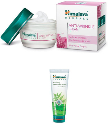 

Himalaya Anti Wrinkle Cream, Purifying Neem Face Wash(Set of)