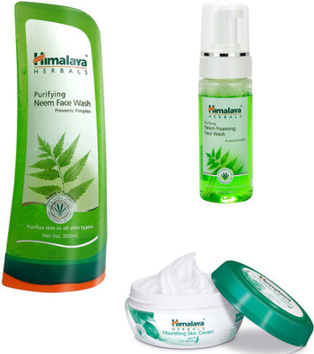 

Himalaya Purifying Neem Face Wash, Nourishing Skin Cream, Purifying Neem Foaming Face Wash(Set of)