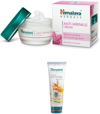 

Himalaya Anti Wrinkle Cream, Fairness Kesar Face Wash(Set of 2)